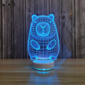 3D Optical Illusion Capybara Lamp