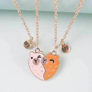 Capybara Heart BFF Necklace