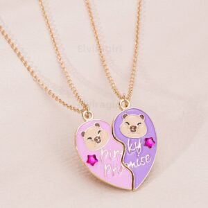 Capybara Heart Necklace Set