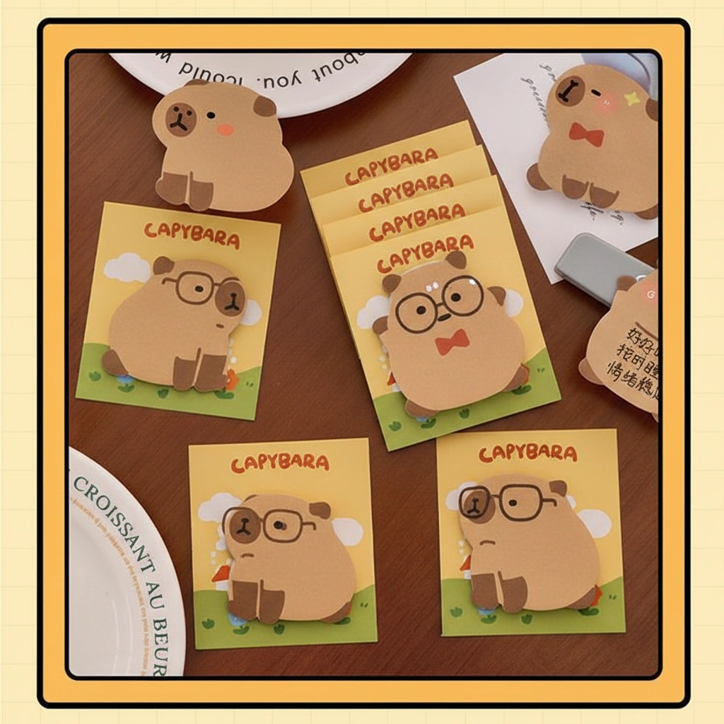 Capybara Sticky Notes Set