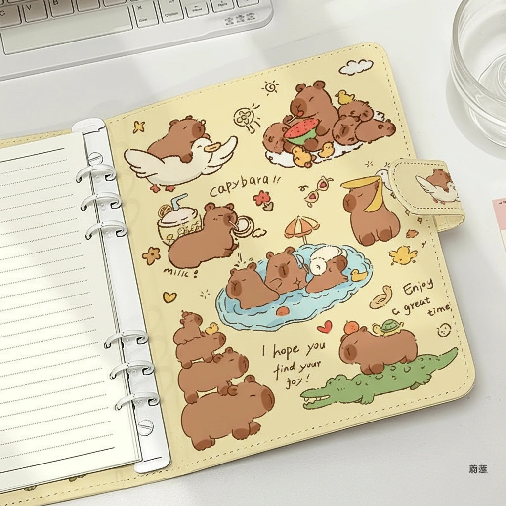 Capybara Refillable Diary A5 Capybara Notebook Journal