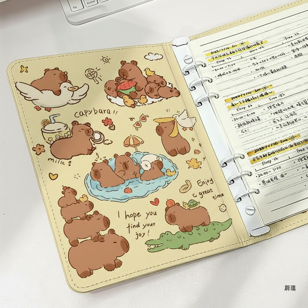 Capybara Refillable Diary A5 Capybara Notebook Journal