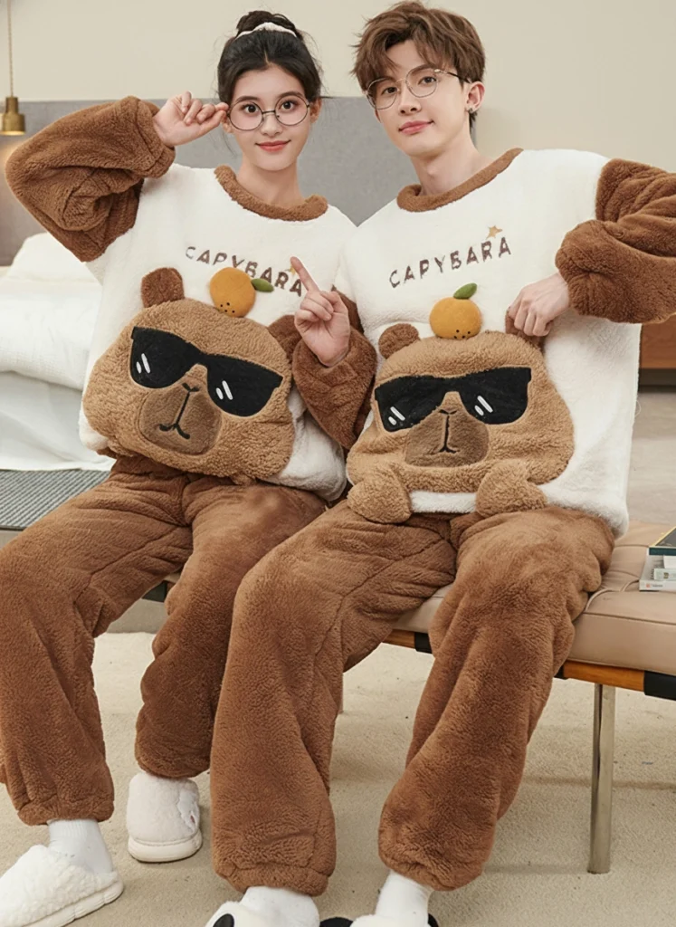 Plush Capybara Pajamas