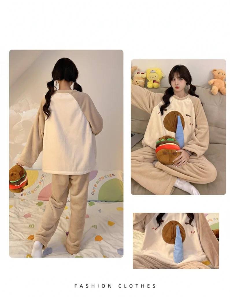 Capybara Pajamas with 3D Snot Bubble
