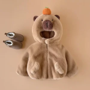 Kids Capybara Hooded Coat