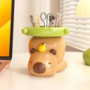 Resin Capybara Pen Holder
