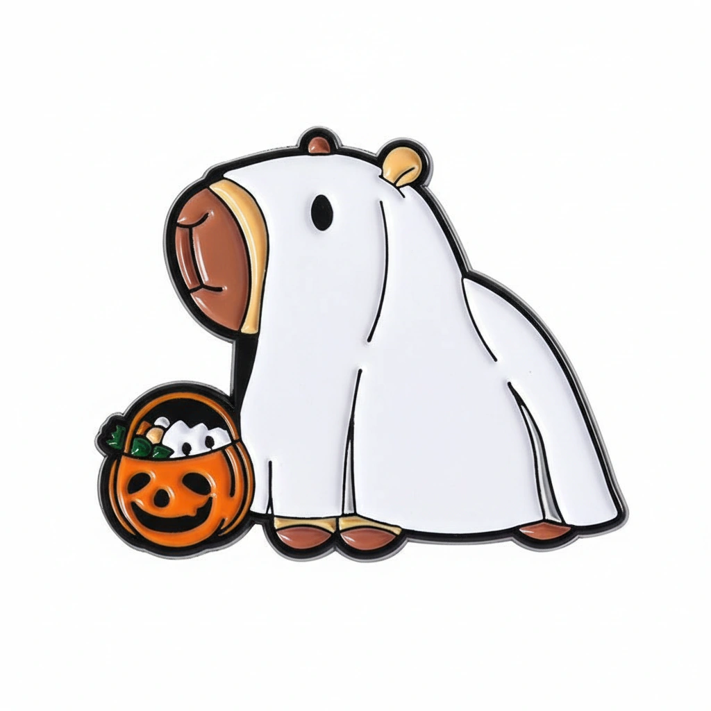 Halloween Capybara Pin