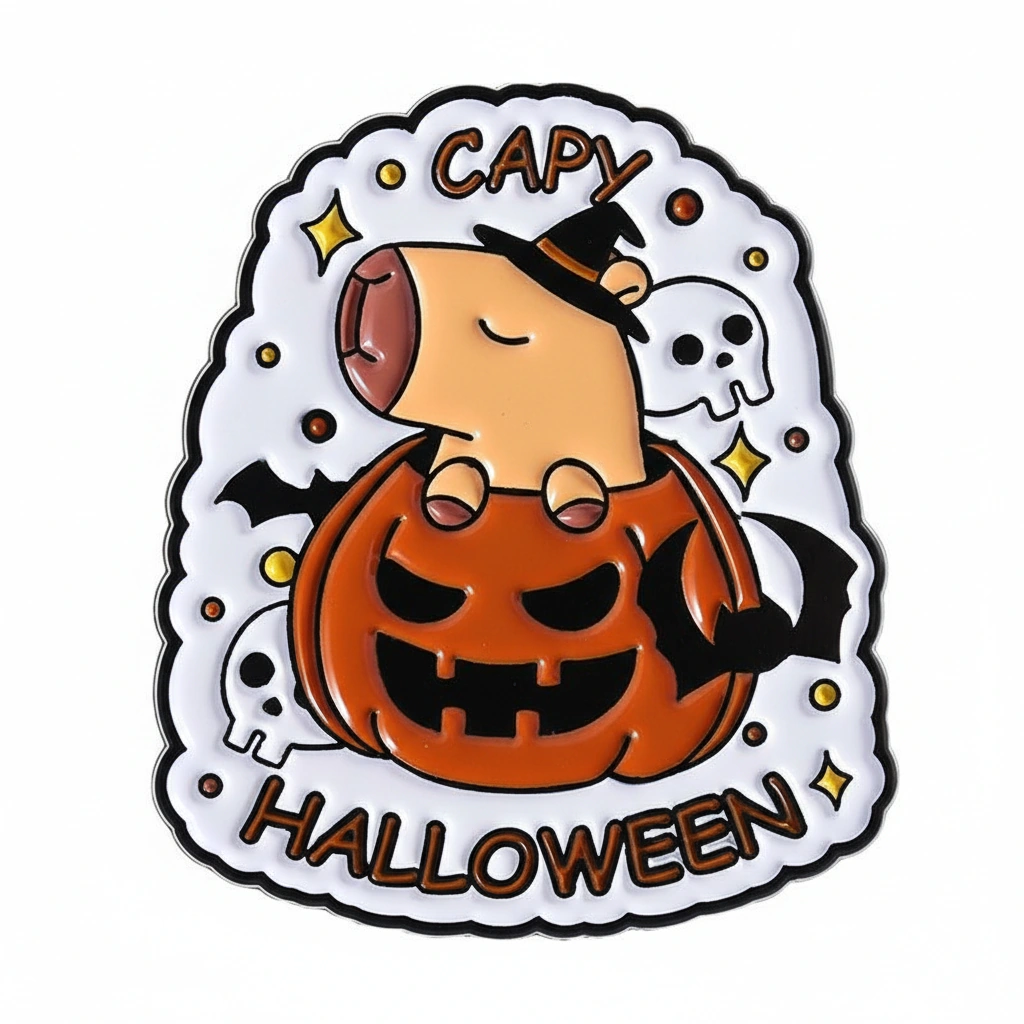 Halloween Capybara Pin