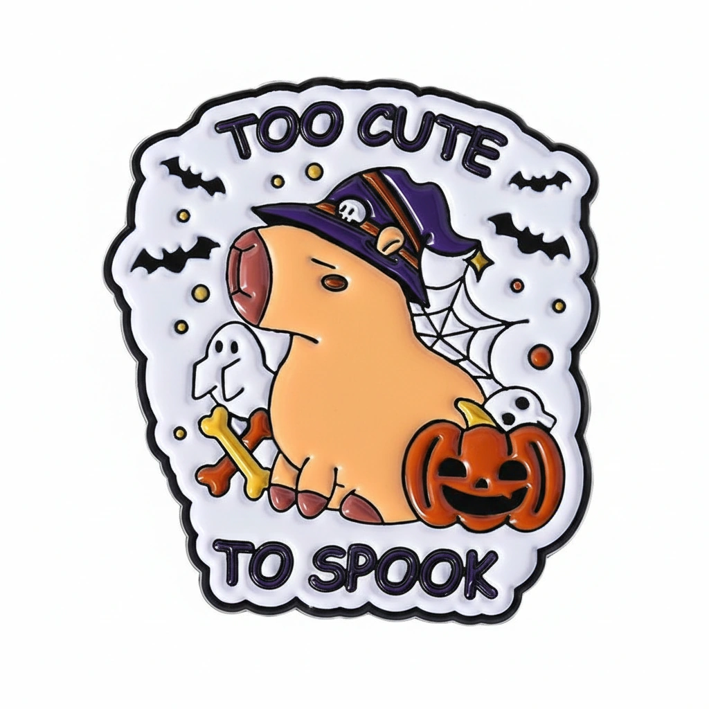 Halloween Capybara Pin