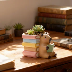 Resin Capybara Plant Pot Desktop Organizer