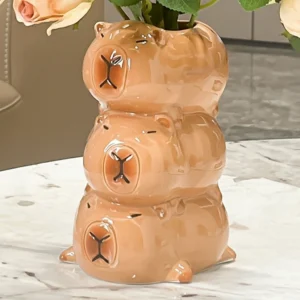 Ceramic Stacked Capybara Plant Pot