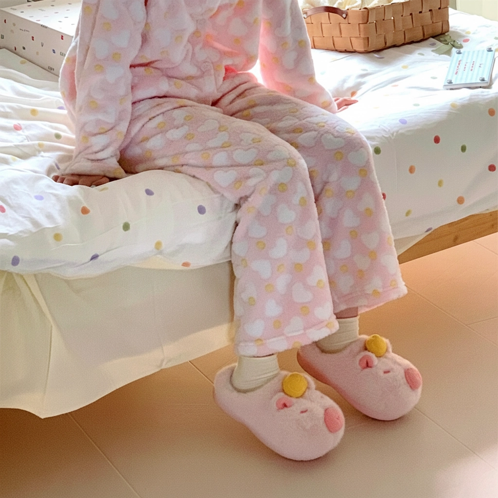 Yuzu Capybara Plush Slippers Fluffy House Slides