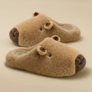 Capybara Plush House Shoes Slippers