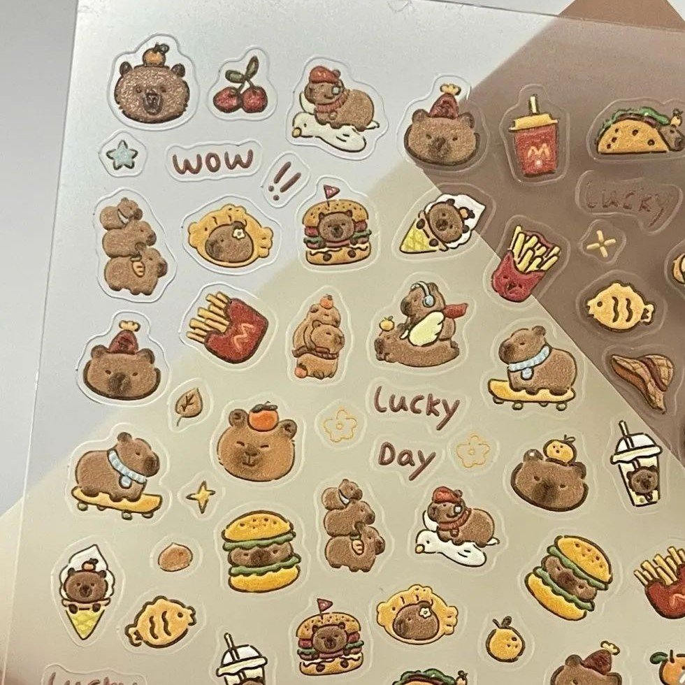 Capybara Nail Stickers