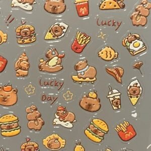 Capybara Nail Stickers