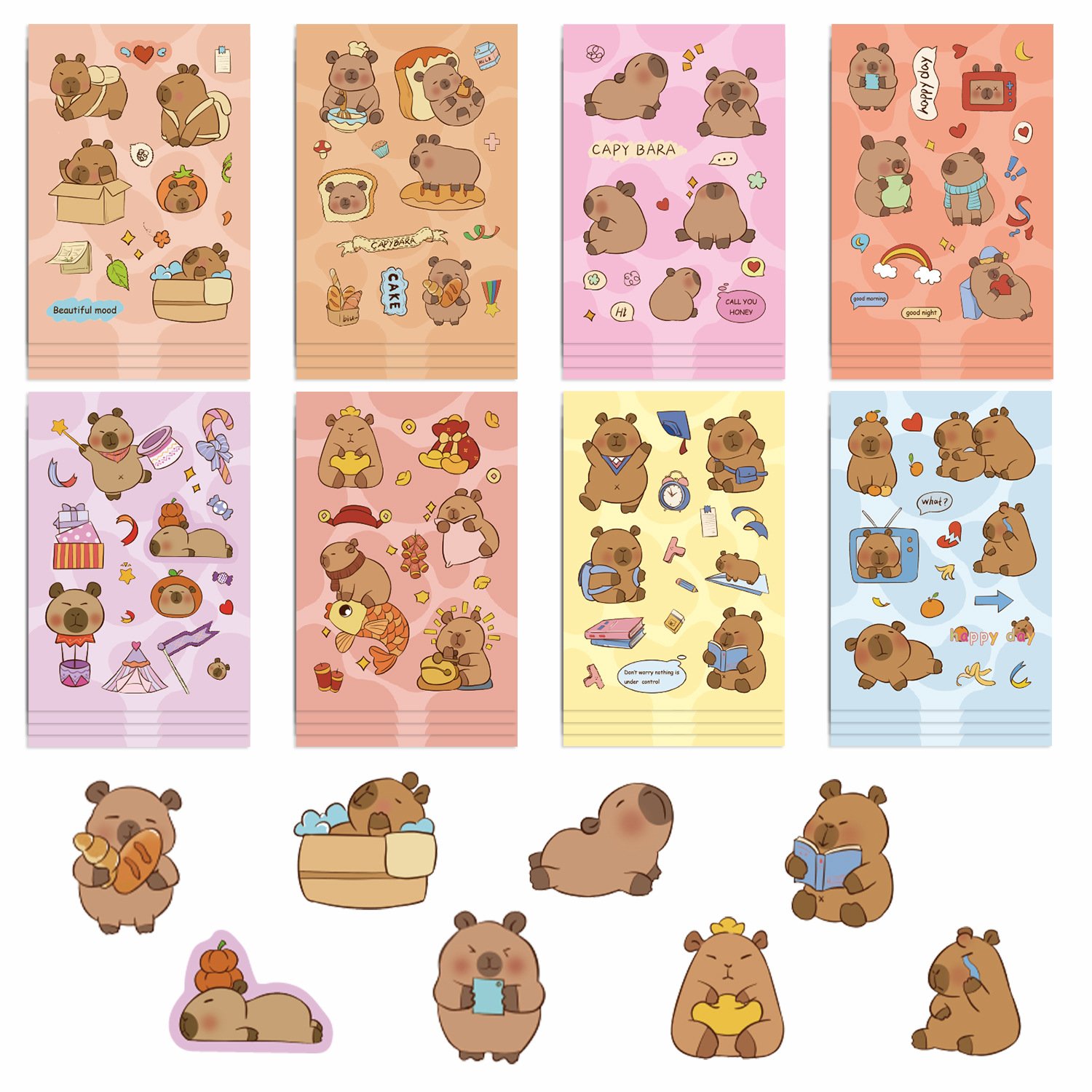 Capybara Sticker Set