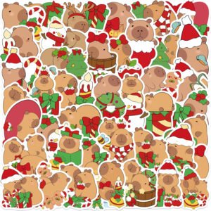 Christmas Capybara Sticker