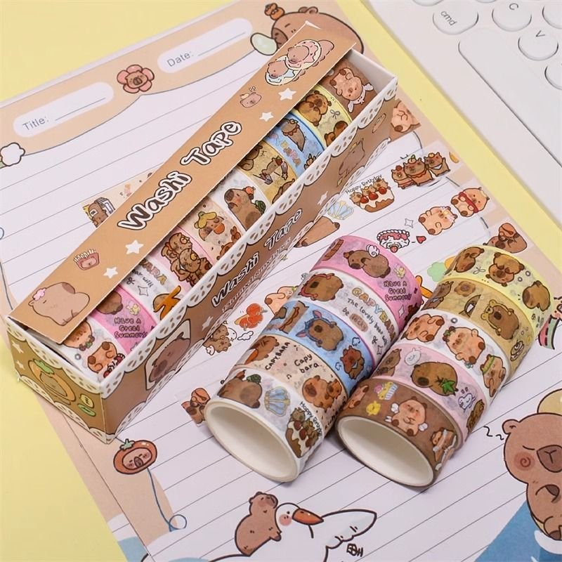 Capybara Sticker Journaling Tape