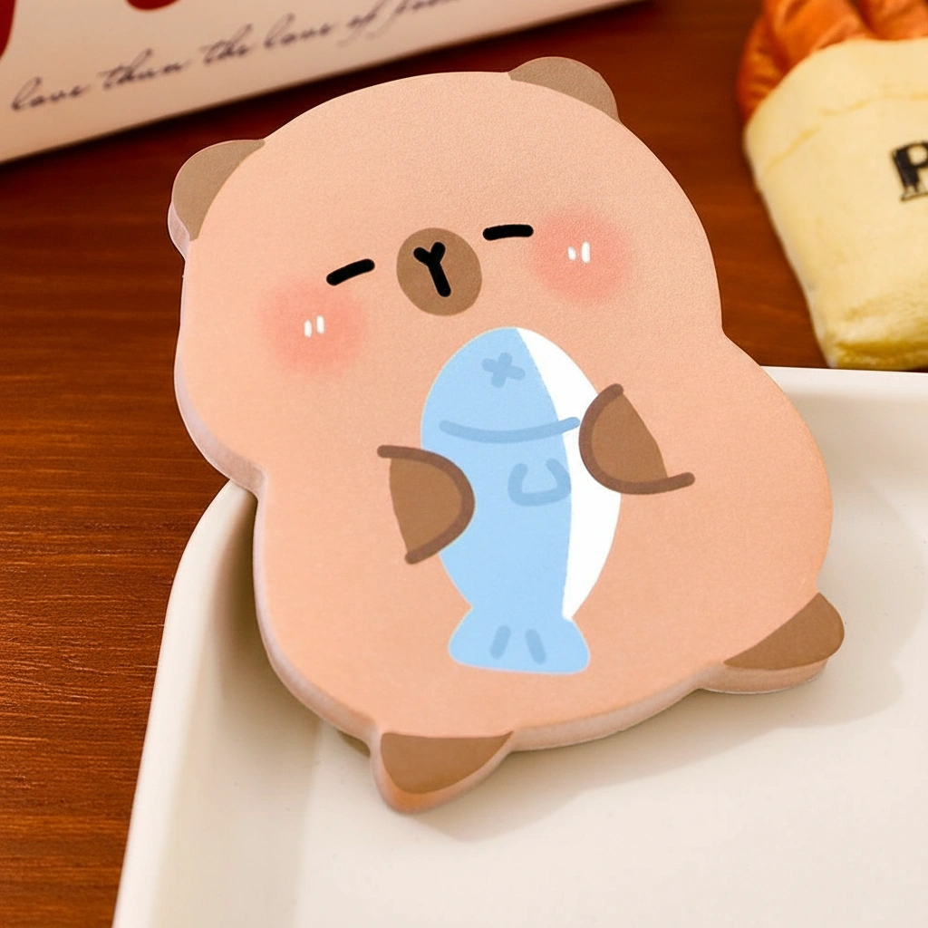 Capybara Shaped Sticky Note