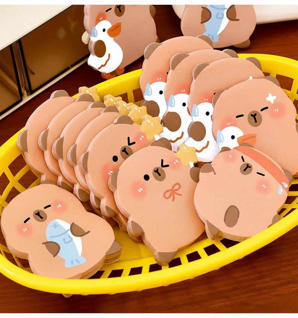 Capybara Shaped Sticky Note