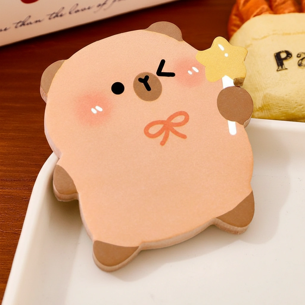 Capybara Shaped Sticky Note