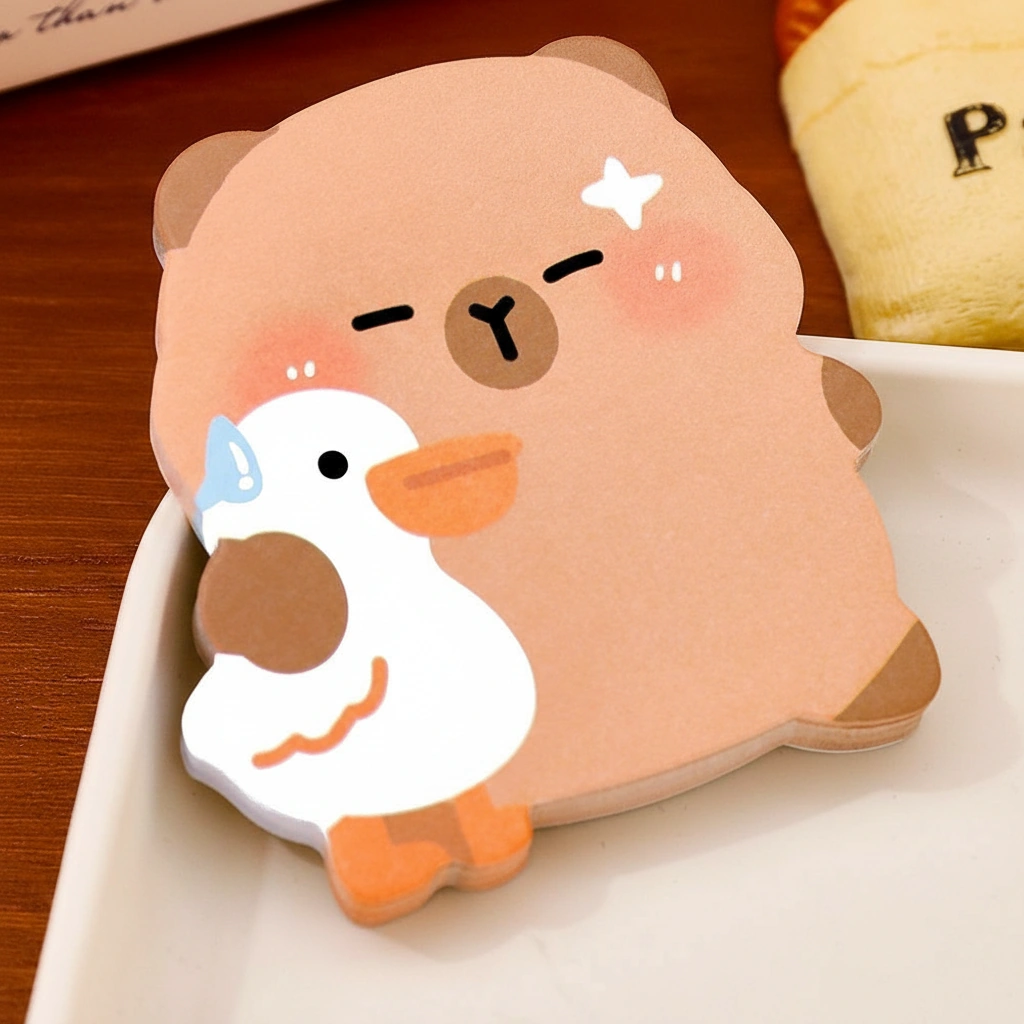 Capybara Shaped Sticky Note