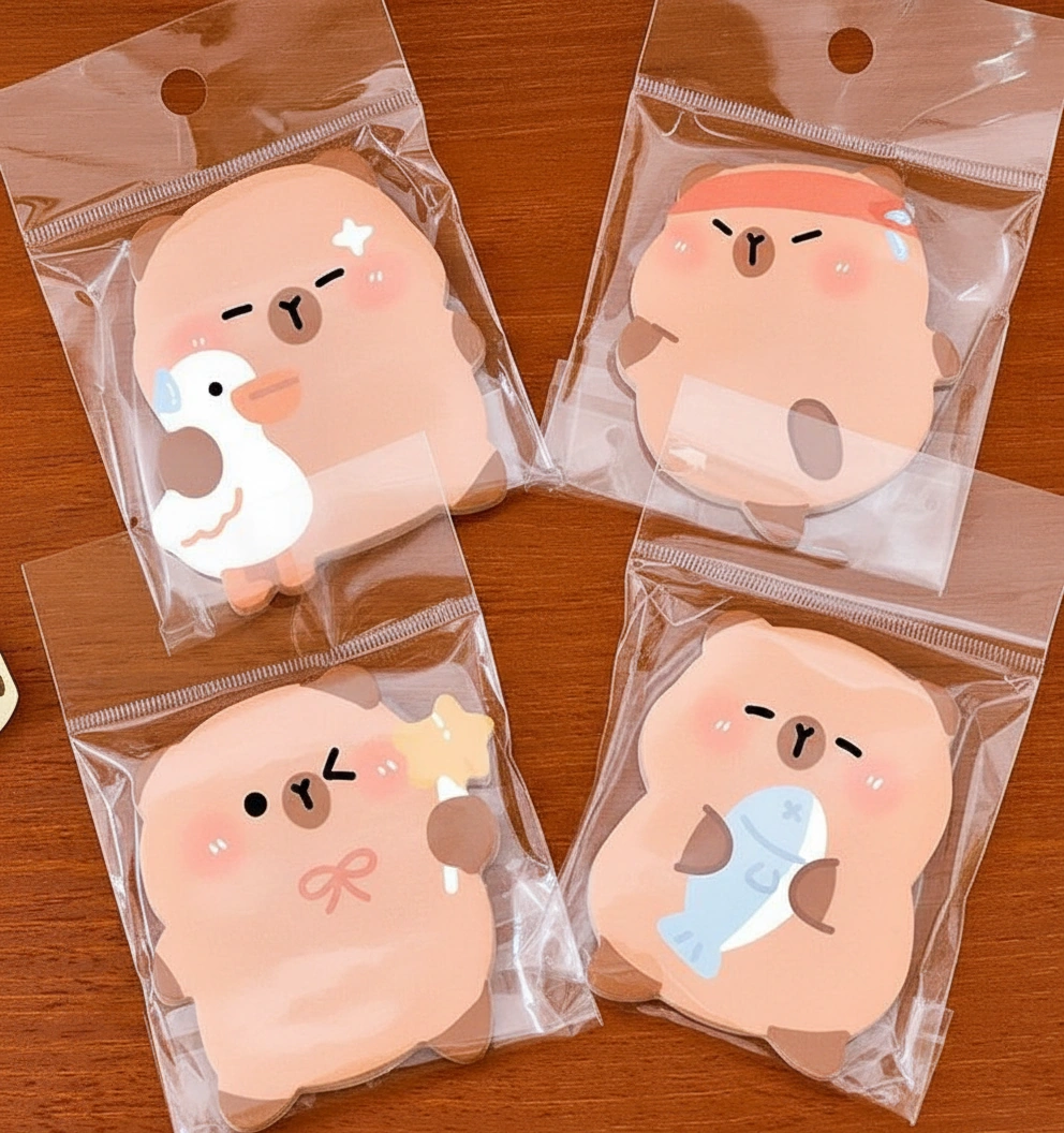 Capybara Shaped Sticky Note