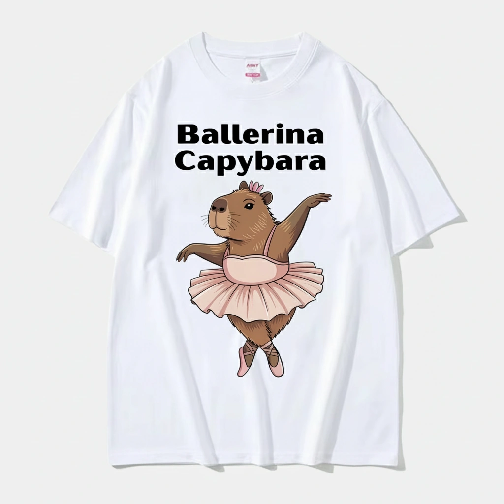Ballerina Capybara T-Shirt