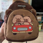 Capybara Car Backpack for Kids School Bag (3 Colors, 2 Sizes) photo review